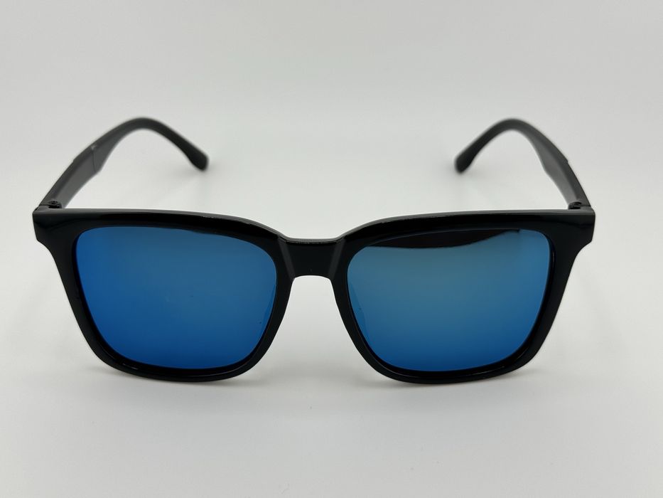 Okulary przeciwsłoneczne męskie lustrzanki niebieskie