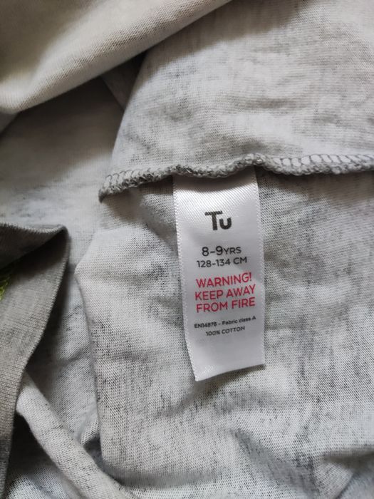 Piżama chłopięca dwuczęściowa bawełna firmy Tu rozmiar 128/134