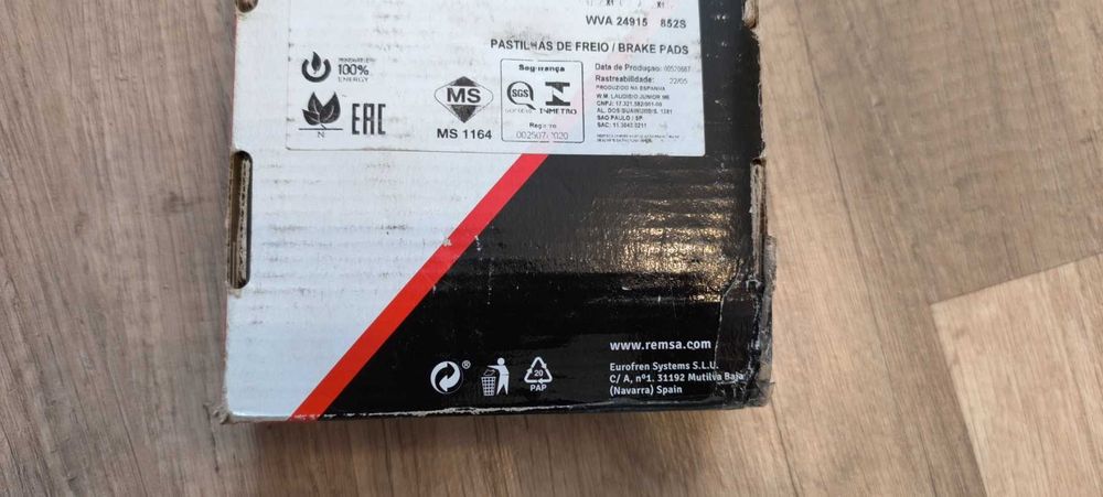 REMSA 139812 Тормозные колодки Hyundai/Kia 581012VA25