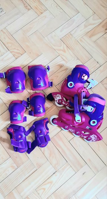 Patins e protetores de Criança Oxelo - Quase novo