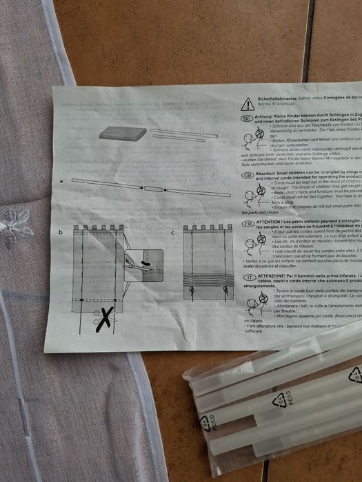 Firanka / roleta Heine Home biała 130x60cm