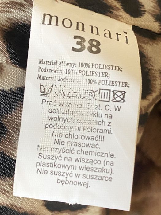 Monnari 38 kamizelka futro pantera brązowa