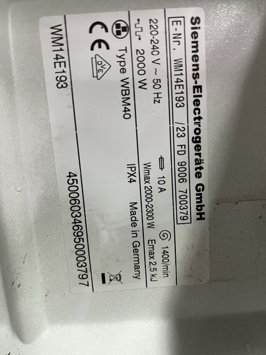 Pralka SIEMENS 7kg 1400ob A++ |12msc |BD stan |Dowóz