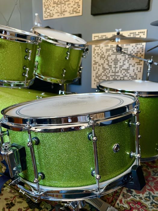 Ddrum Dios Maple (Green Sparkle) – Pro Shell Set + Werbel (100% North American Maple)