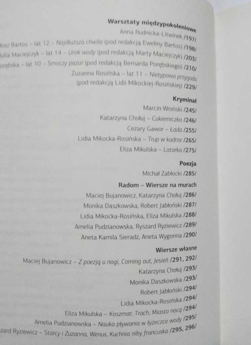 książki z warsztatów literackich