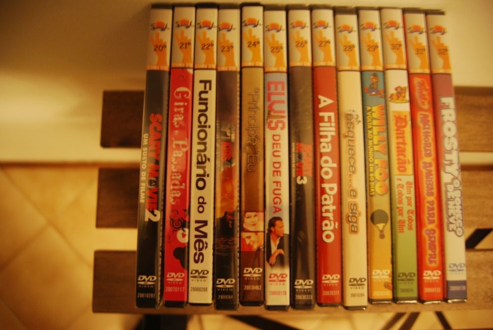 Conjunto de DVDs da Colecção SOL - 27 DVDs Originais (maioria selados)