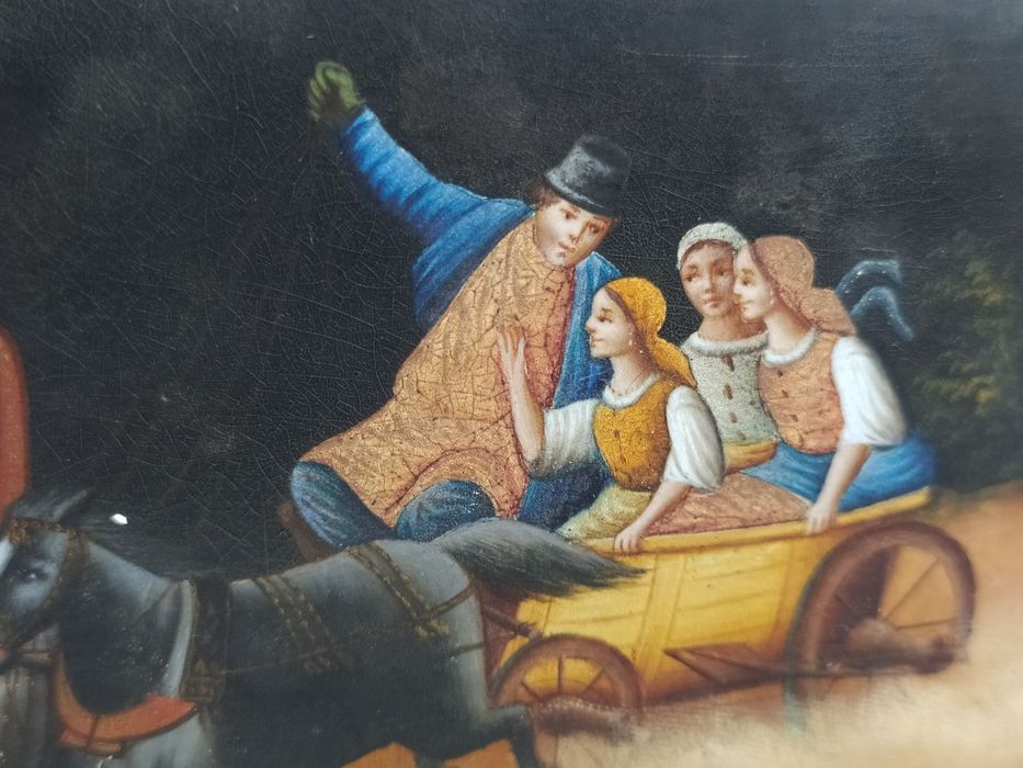 Szkatułka pudełko paper mache