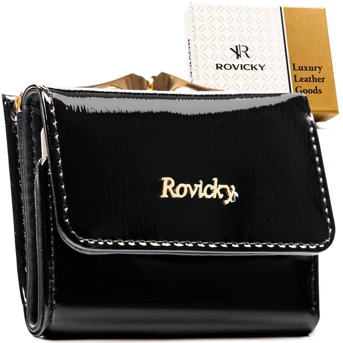 Portfel damski skórzany RH-32-1-SH-R-5272 Black