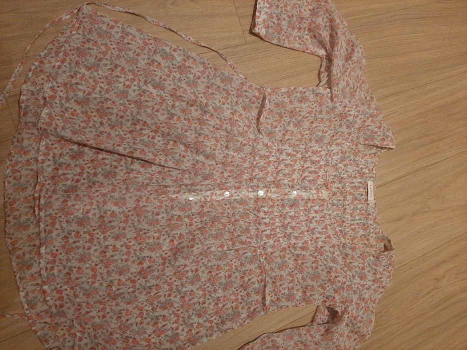 Letnia bluzka orsay w kwiaty rozm M