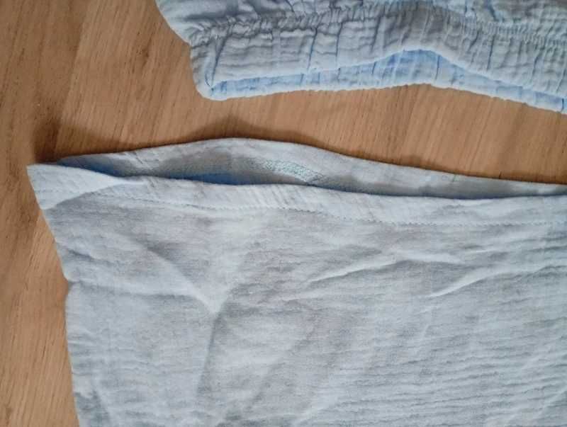 Komplet letni dla chłopca jasnoniebieski 130 koszulka i spodenki