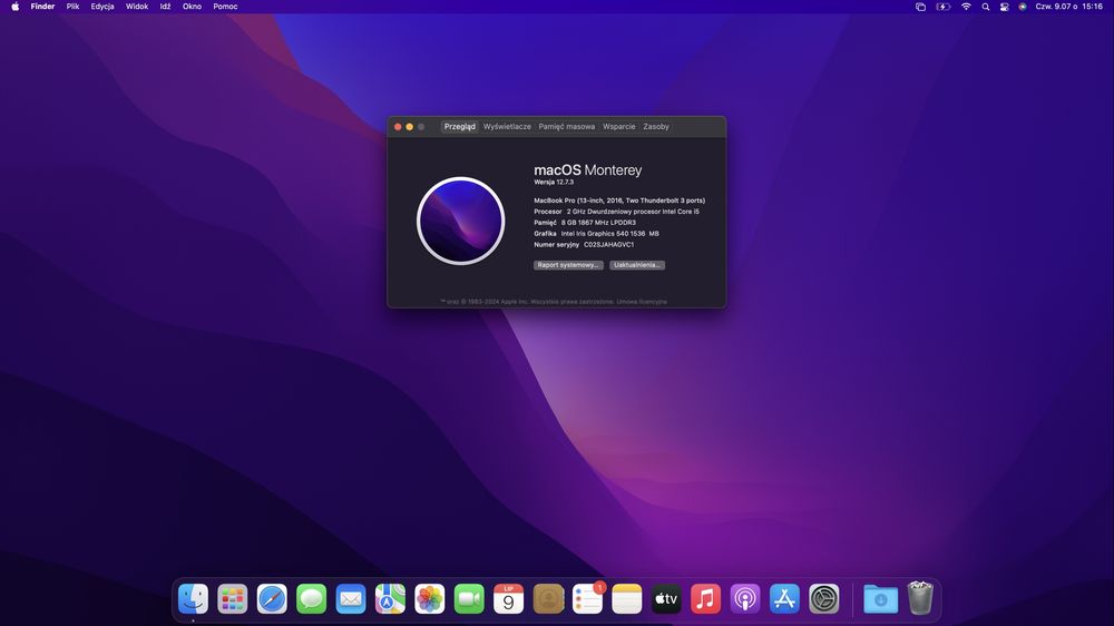 Macbook Pro 13 i5/8GB/256GB