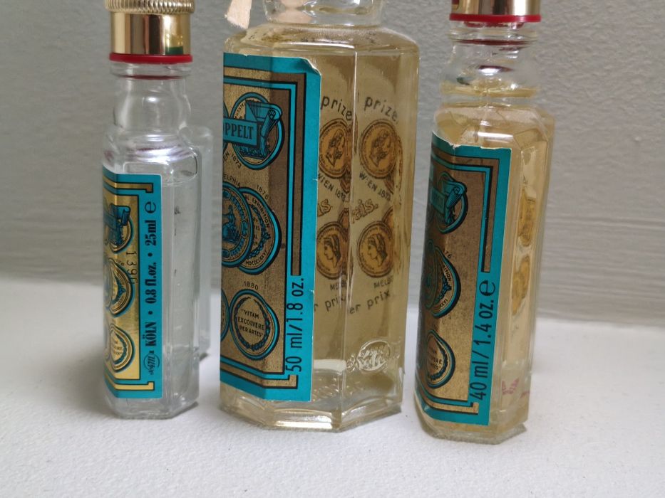 Woda kolońska 4711 Echt Kolnisch Wasser – zestaw 3 flakonów retro