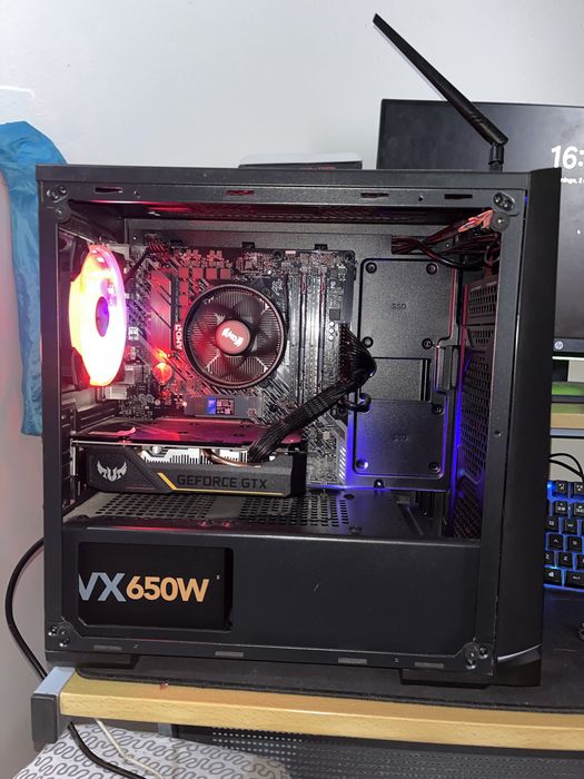 PC Gamer Ryzen 5 5500 + GTX 1650 + Teclado RGB | Excelente Estado
