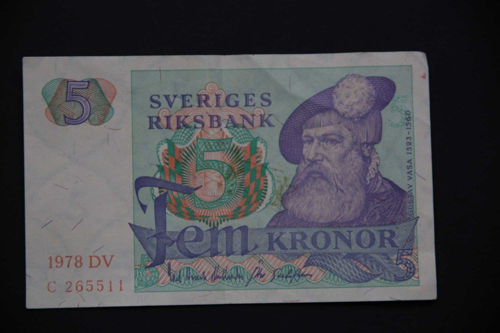 Cinco coroas da Suécia