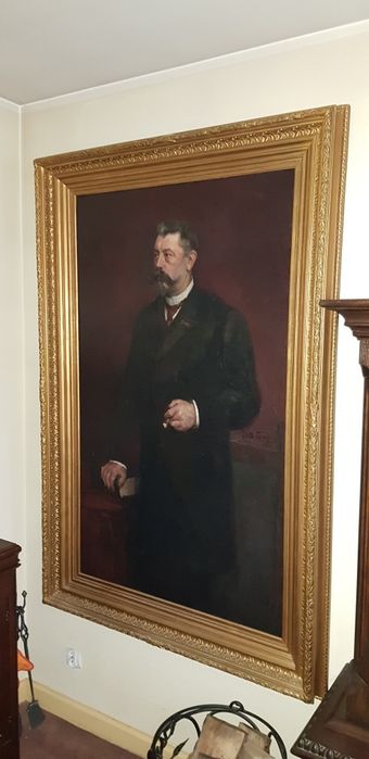 Okazja !!! XIX w Portret Szlachcica Olej na Płótnie 1903r w XIXw Ramie