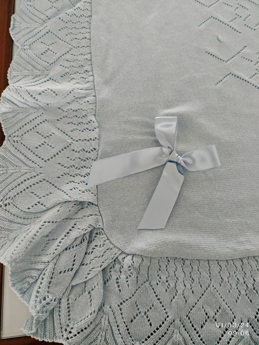Manta para bebe azul