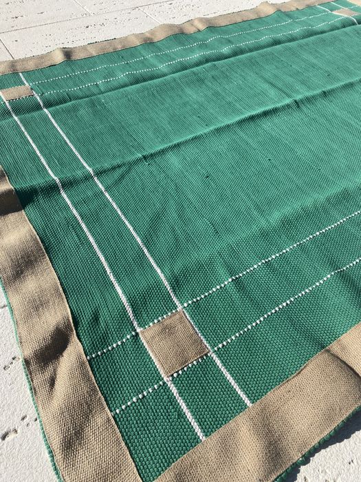 Tapete serapilheira e algodão