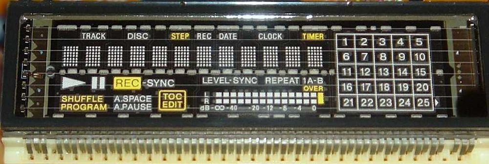 MINIDISC SONY Wyświetlacz Kompl. z Podstawką JE500 510 S38 S39