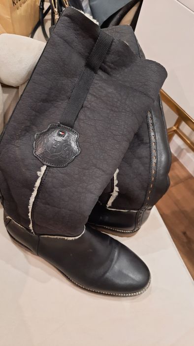 Kozaki skóra Tommy Hilfiger
