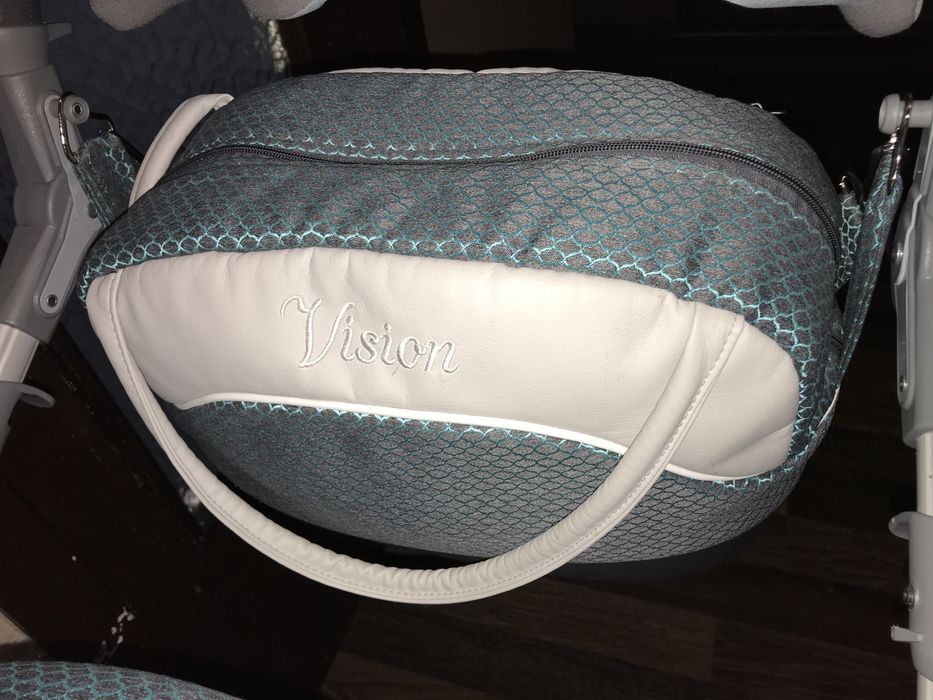 Wózek 2w1 Turkusowo-szary Camarelo Łódź lekki, również dla wysokich