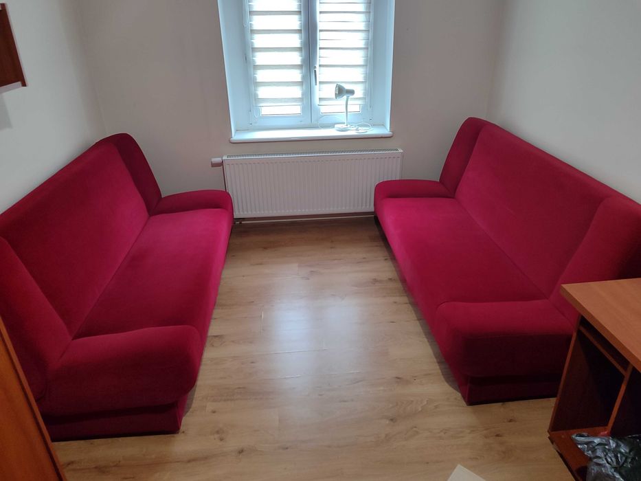 Kanapa firmy Bodzio - czerwona