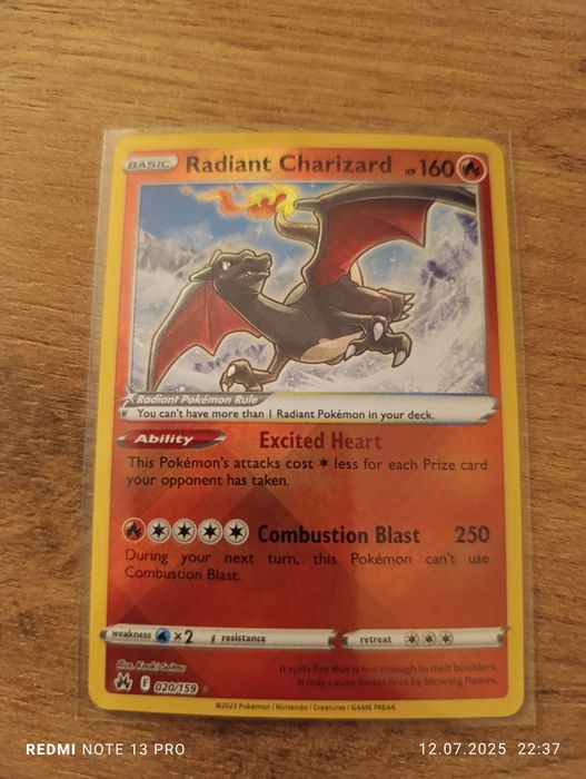 Radiant Charizard - Crown Zenith - Karty Pokemon