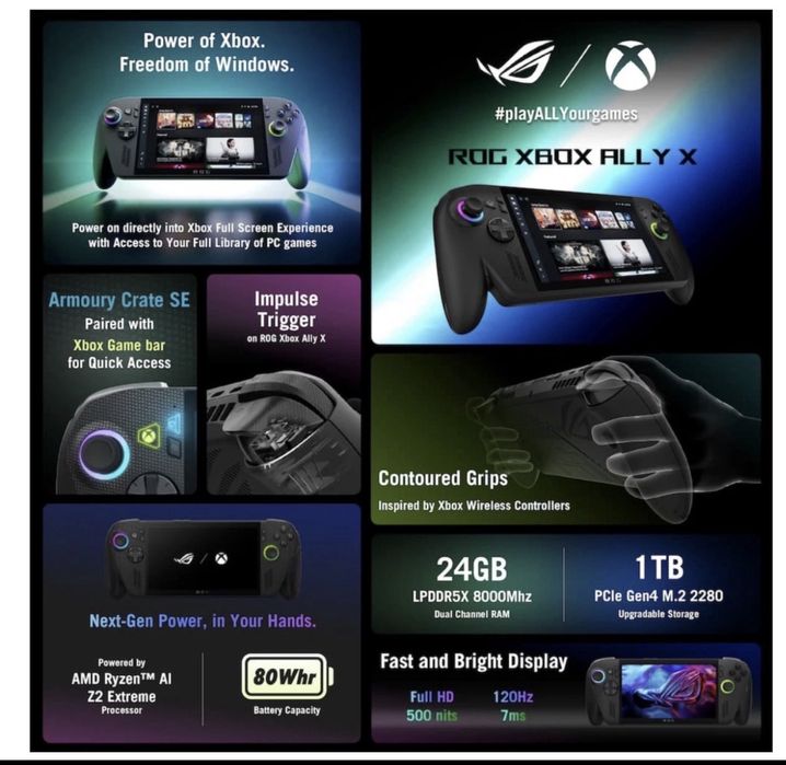 Asus xbox rog ally x 2025 Selada