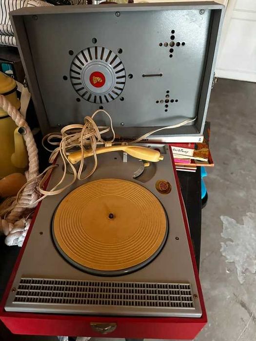 Gira discos antigo platine Audax - raro antigo