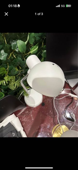 Candeeiro Ikea branco