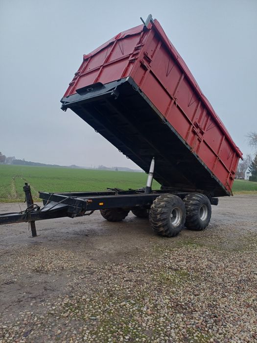 Przyczepa wywrotka tandem na 3 strony 12 ton skorupa