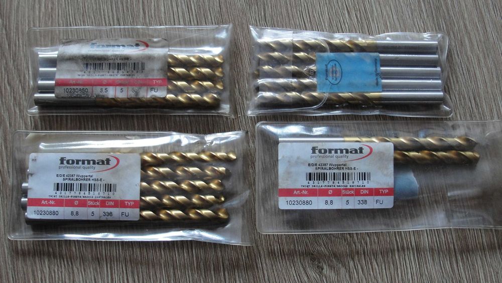 Wiertło Format NWKa DIN338 8,50mm HSSE - HSSCO5 TiN typ FU