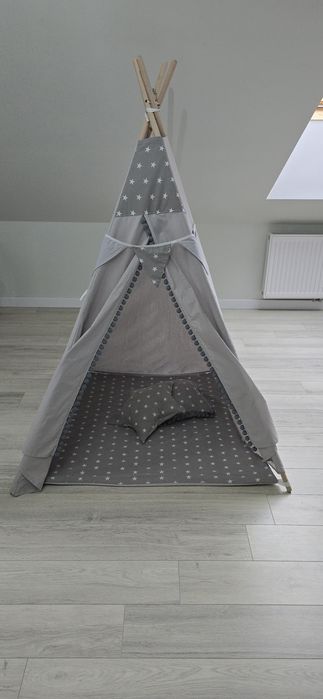 Namiot do zabawy dla dzieci TIPI szary