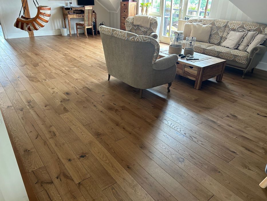 Podłoga Drewniana Dąb Rustic, 13x140x2000mm, 4faza, Olej UV Rzeszów