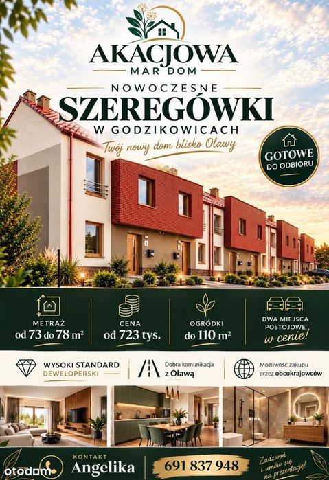 Mieszkanie dwupoziomowe z ogródkiem - wyższy standard deweloperski