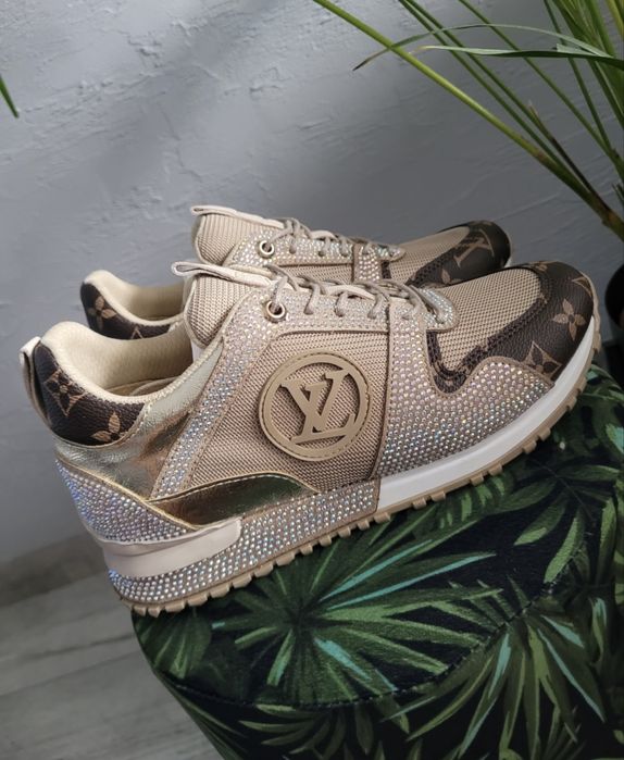 Nowe sneakersy LV Louis Vuitton cyrkonie