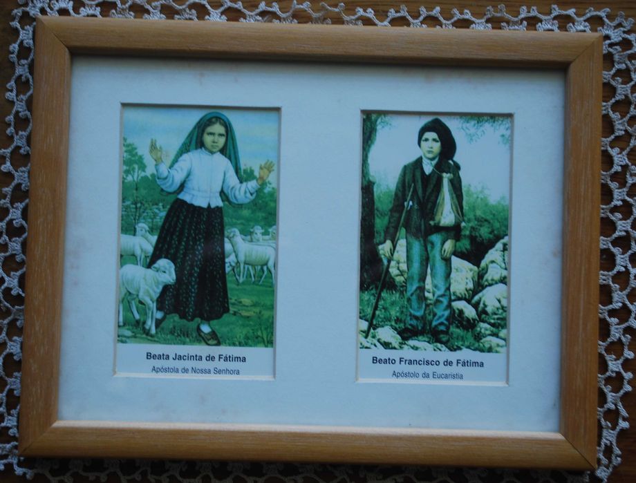 Quadro Pastorinhos Jacinta de Fátima e Francisco de Fátima (Antigo)