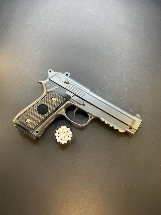 Іграшковий пістолет Beretta M9A3 V22 сріблясто-сірий 6 мм пружинний