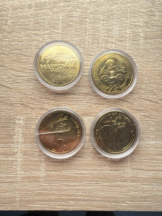 4x monety kolekcjonerskie fundacji TVN i UNICEF