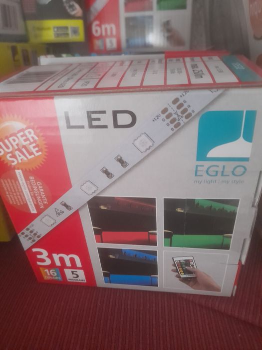 Fita led 3 metros com comando