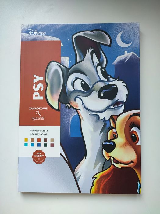 Kolorowanka antystresowa art therapy Disney - Psy