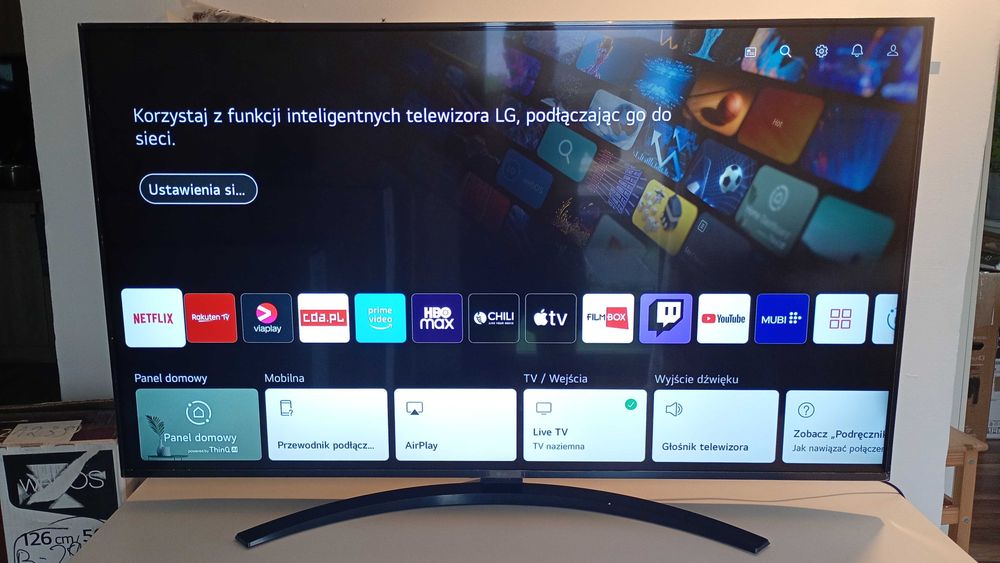 Telewizor LG 50cali, webos, 4k