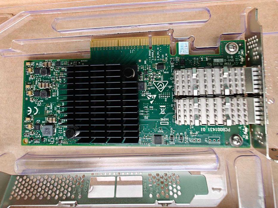 Сетевая карта HP 640SFP28 1-25GB 2xSFP+ ConnectX-4 Lx SFP RJ45 модули
