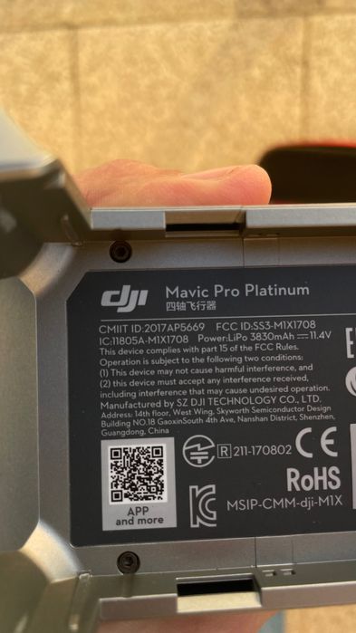 Drone DJi Mavic Pro Platinium