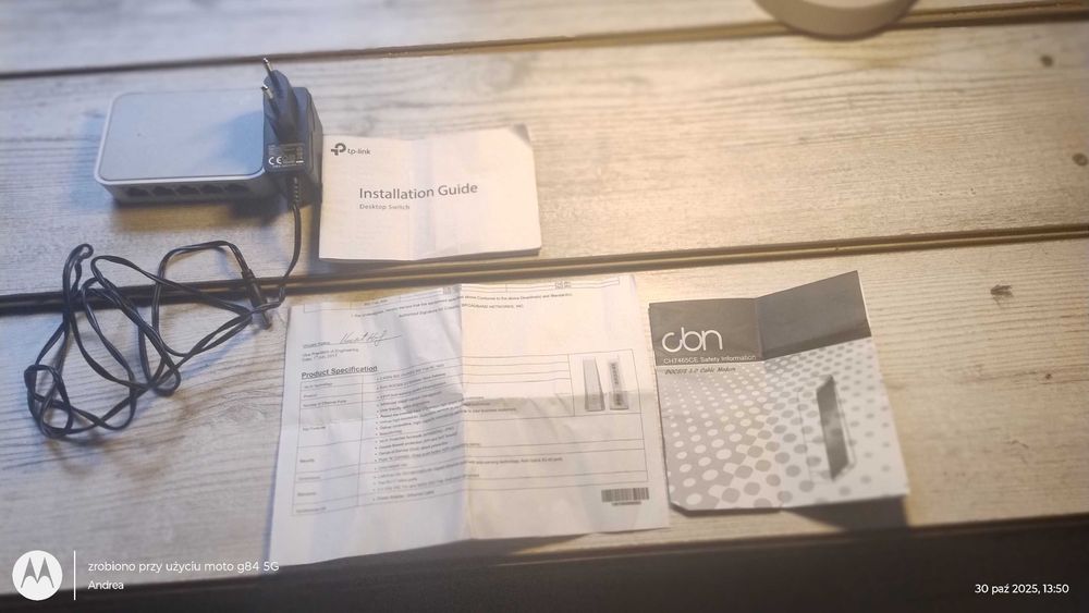Rozdzielacz sygnalu TP link  5 portow