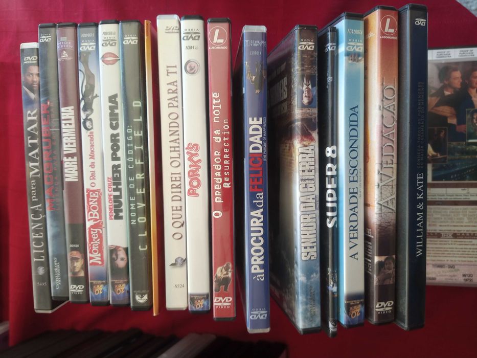Colecção 25 filmes em DVD - 0,50 € cada (ou menos se comprar mais!)