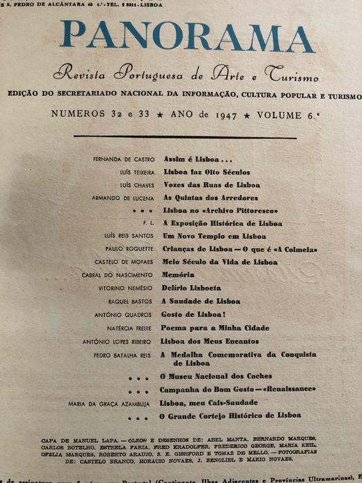 Panorama. Lisboa (1947)