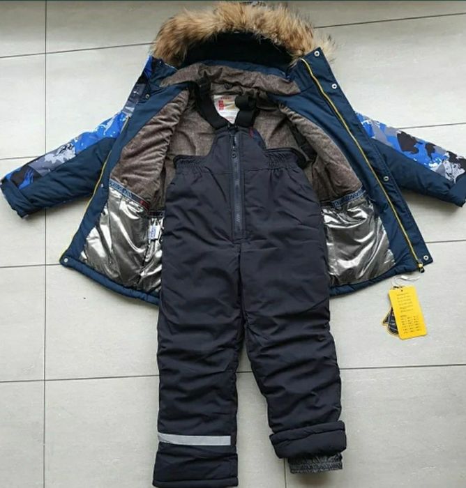 Зимние термокомбинезоны 104-158 см  Холлофайбер