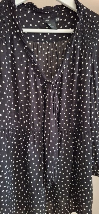 Bluzka ciążowa w groszki H&M M wiskoza