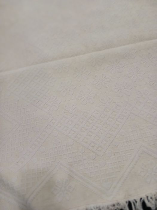 Colcha de linho fino cor cru