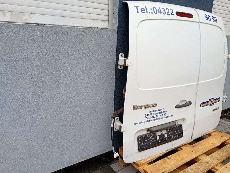 drzwi tylne lewe tył kompletne renault kangoo ii iii 2008-2021 białe